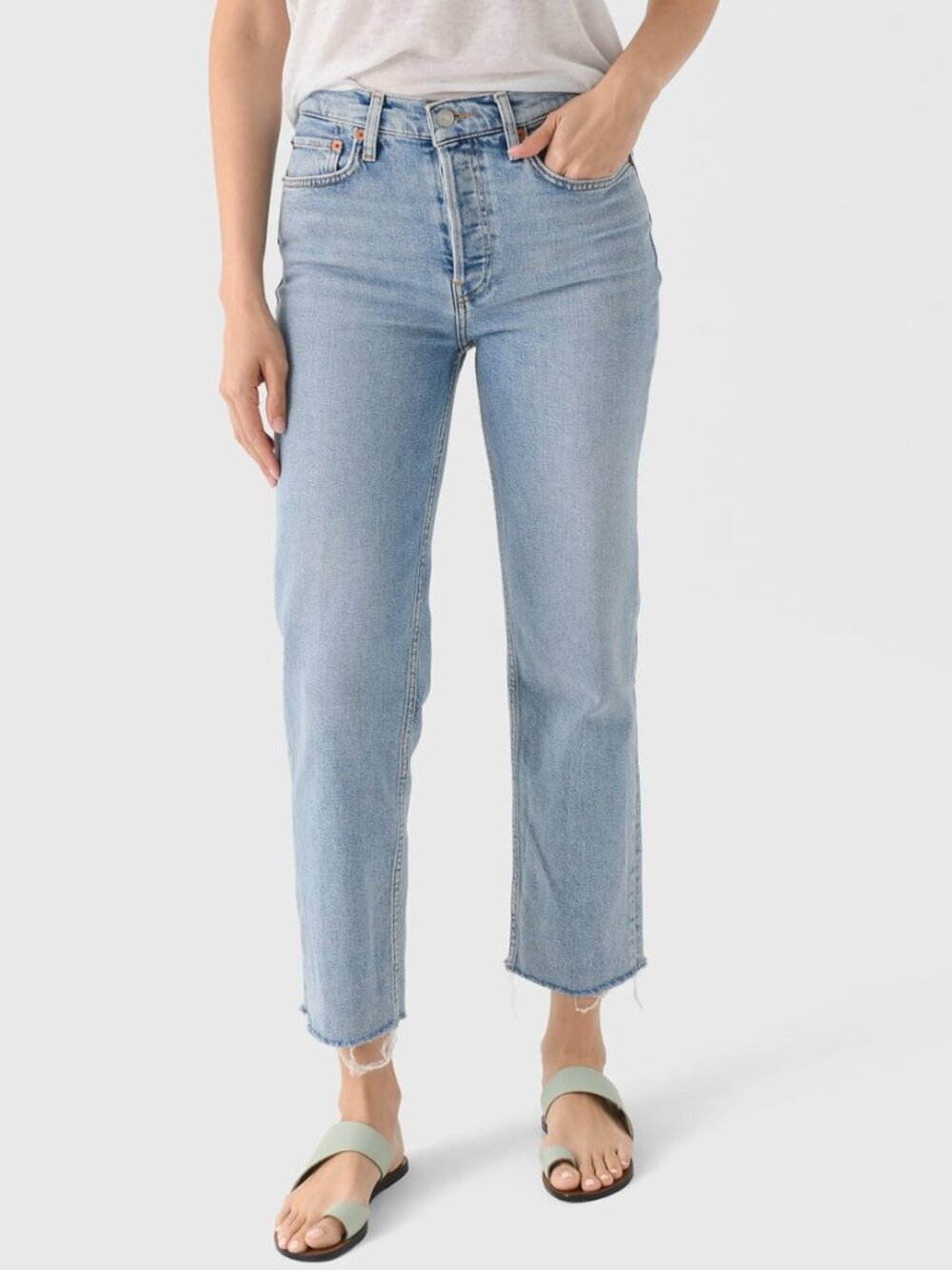 RE/DONE High Rise Stove Pipe Jean - Mid 90s - Size 26